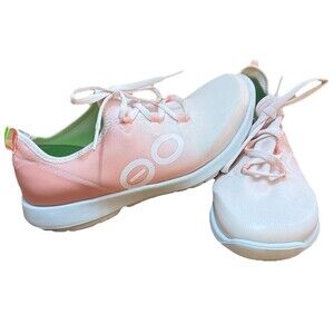 Oofos OOmg Sport LS Low Women Sz 9.5 Blush Pink Recovery Sneakers Lace Up